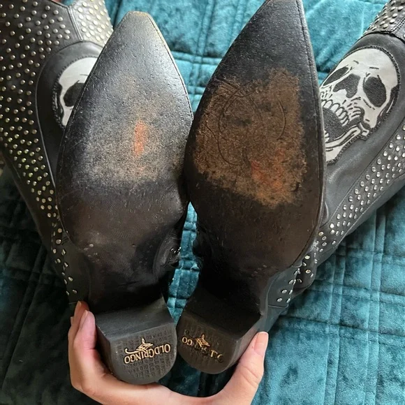 Old Gringo skull and stud boots. - Picture 4 of 6